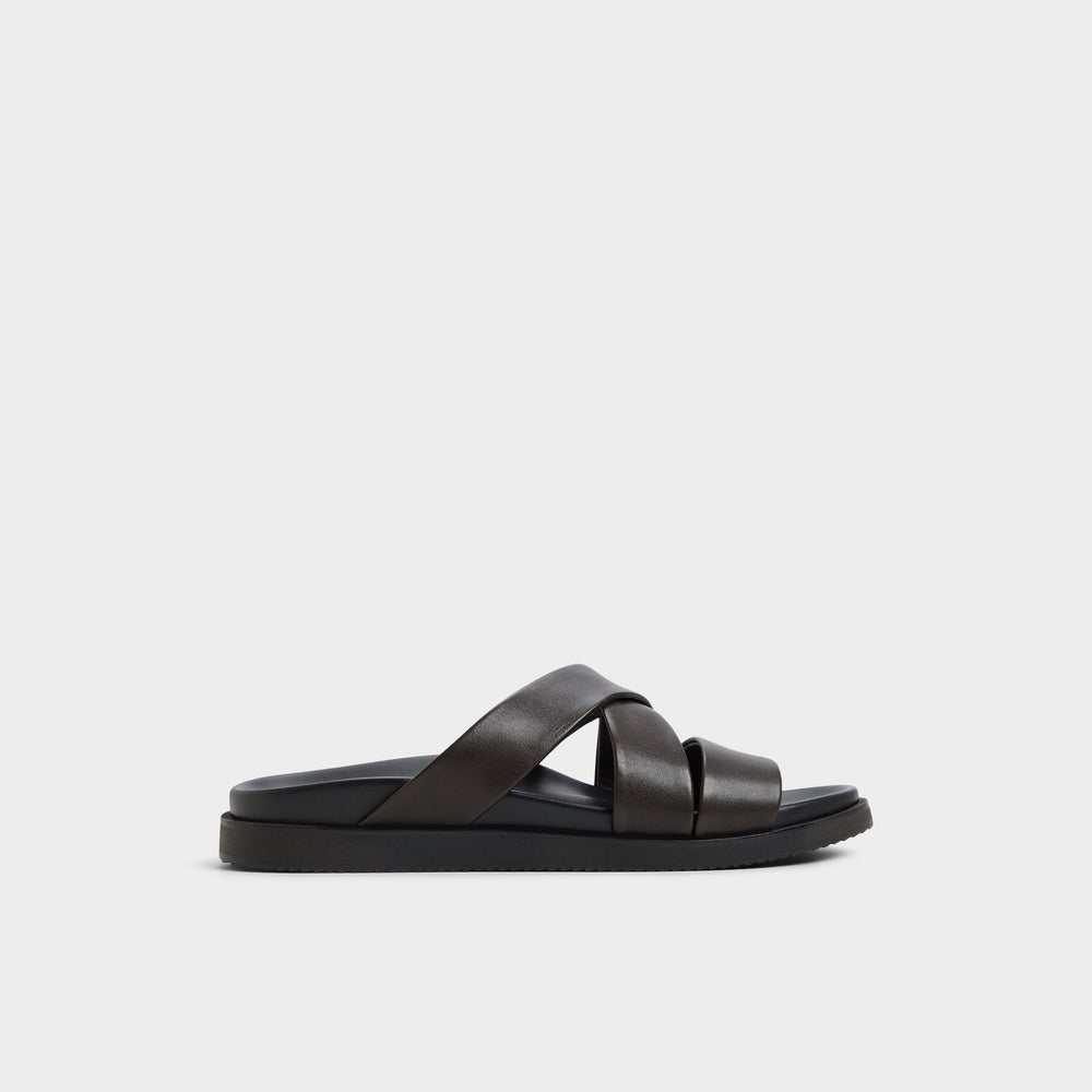 Aldo Kairo Dark Brown Men's Sandals & Slides - Slide sandal New|Men