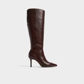 Aldo Saphiria Dark Brown Women's Tall Boots - Knee-high boot, Stiletto heel Women|Bags