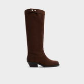 Aldo Emberlyn in Dark Brown 14163446 - Knee-high western boot, Cup sole Women