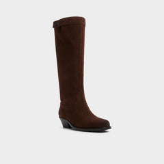 Aldo Emberlyn in Dark Brown 14163446 - Knee-high western boot, Cup sole Women