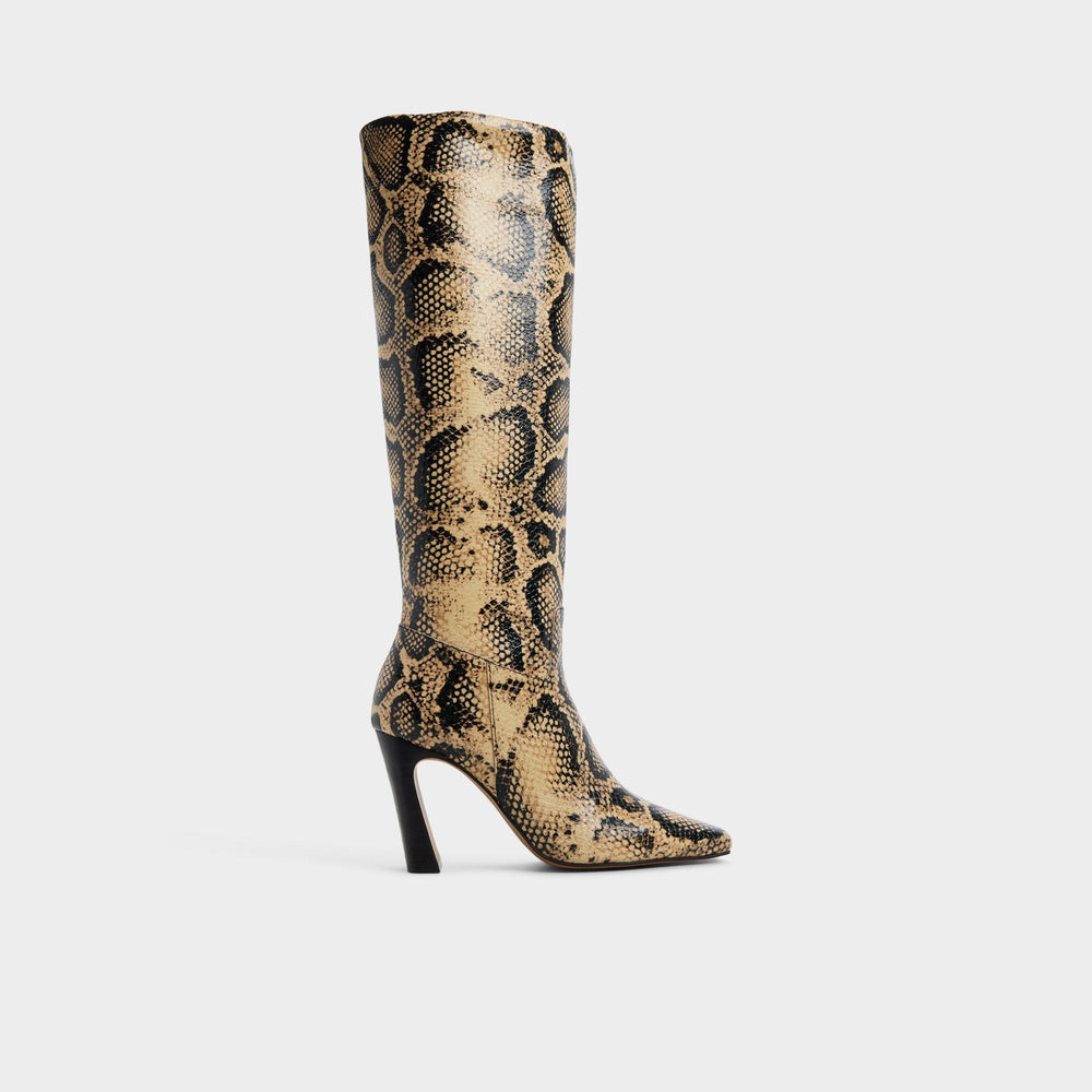 Aldo Vivienna in Brown Multi - Knee-high boot, Block heel Women