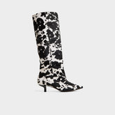 Aldo Everose in White Black - Knee-high boot, Kitten heel Women