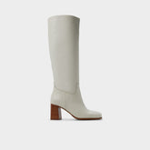 Aldo Elyze in White Bone - Knee-high boot, Block heel Women