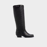Aldo Emberlyn in Black - Knee-high western boot, Cup sole Women