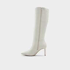 Aldo Laroche-wc White/Bone Women's Tall Boots - Knee-high boot, Stiletto heel Women