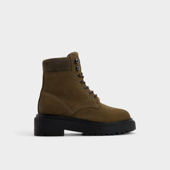 Aldo Lewellan in Dark Green - Hiking boot, Lug sole Women