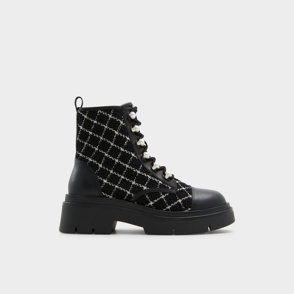 Aldo Marthia in Other Black - Combat ankle boot, Black Women