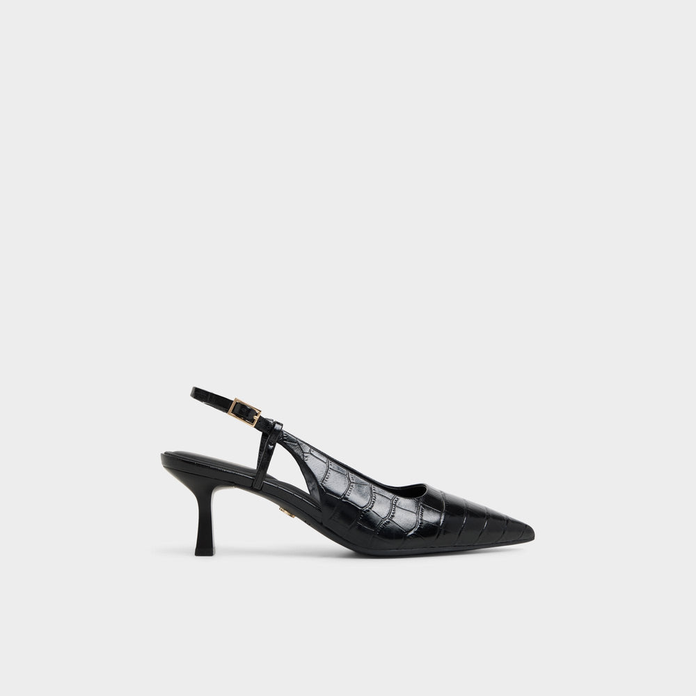 Aldo Adan in Black - Slingback heel, Kitten heel Women