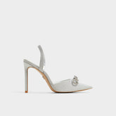 Aldo Addie Silver Women's Slingbacks - Slingback heel, Stiletto heel Women
