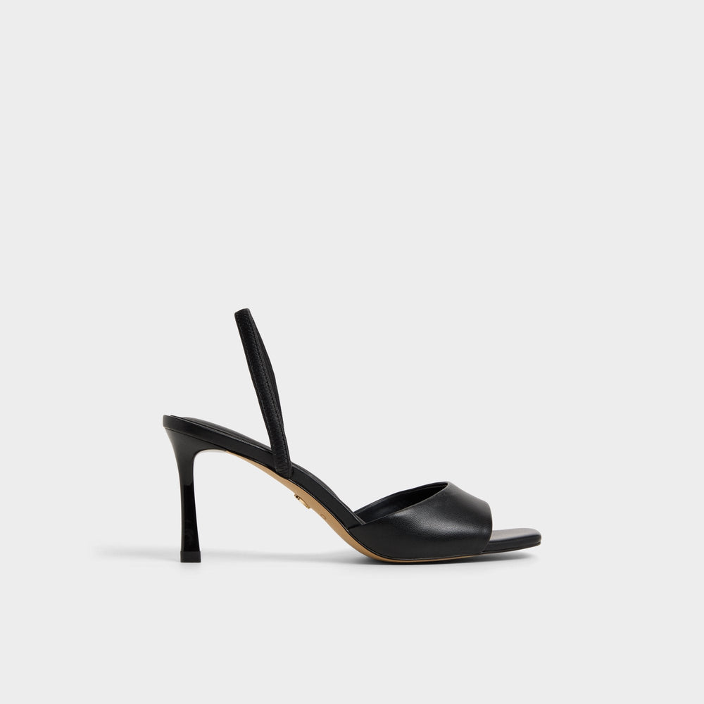 Aldo Andya Black Women's Strappy sandals - Slingback heeled sandal, Stiletto heel Women