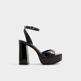 Aldo Valoria Black Women's Platform sandals - Strappy heeled sandal, Platform Women