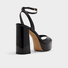 Aldo Valoria Black Women's Platform sandals - Strappy heeled sandal, Platform Women