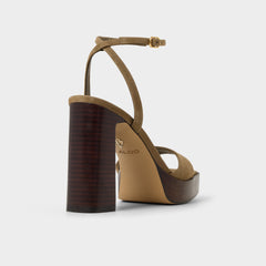 Aldo Lothon in Other Green - Strappy heeled sandal, Platform Women