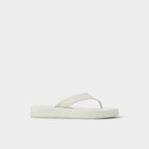 Aldo Grettle White/Bone Women's Flats - Flip flop, Flatform Women