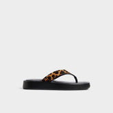 Aldo Grettle Brown Multi Women's Flats - Flip flop, Platform Women