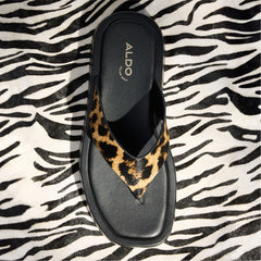 Aldo Grettle Brown Multi Women's Flats - Flip flop, Platform Women