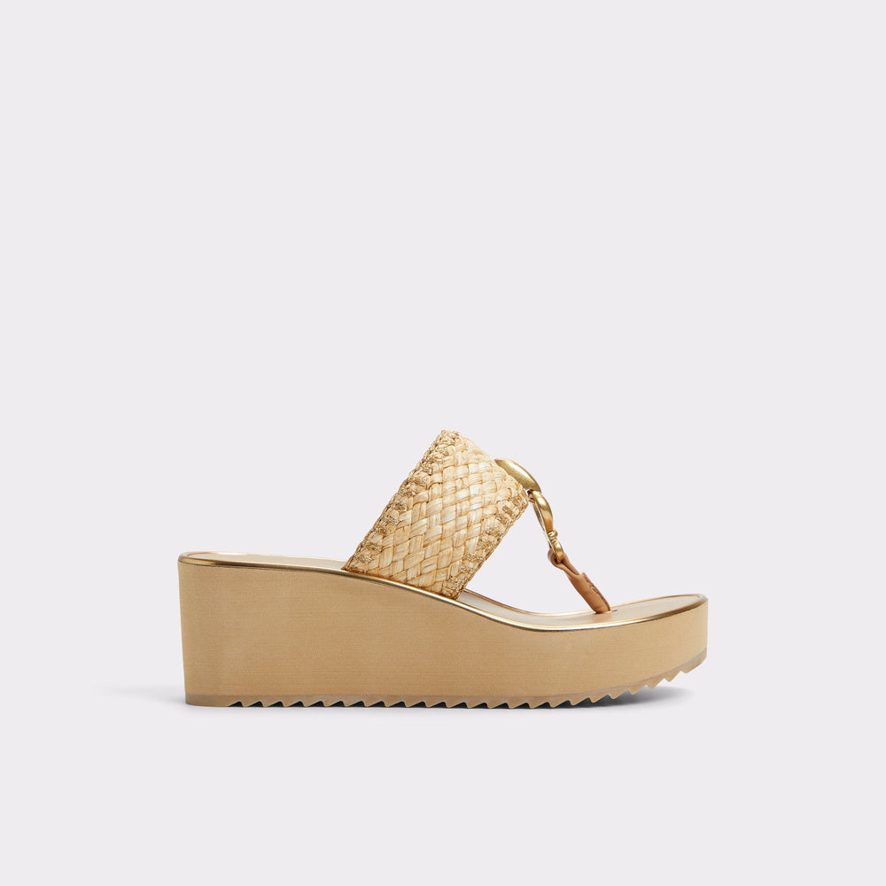Aldo Penelopy Natural Women's Wedges - Wedge sandal, Wedge heel Women