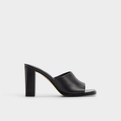 Aldo Re in Sophia Black - Heeled mule, Block heel Women|New