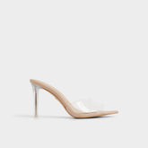 Aldo Anitabrilden Beige Women's Mule slides - Heeled mule, Stiletto heel Women