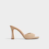 Aldo Jennifer in Medium Beige - Heeled mule, Stiletto heel Women