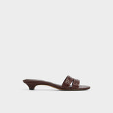 Aldo Scarletta Dark Brown Women's Heeled mules - Heeled mule, Kitten heel Women