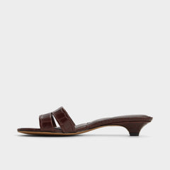 Aldo Scarletta Dark Brown Women's Heeled mules - Heeled mule, Kitten heel Women