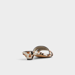 Aldo Scarletta White/Black Women's Heeled mules - Heeled mule, Kitten heel Women
