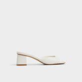 Aldo Aneky in White Bone - Heeled mule, Block heel Women