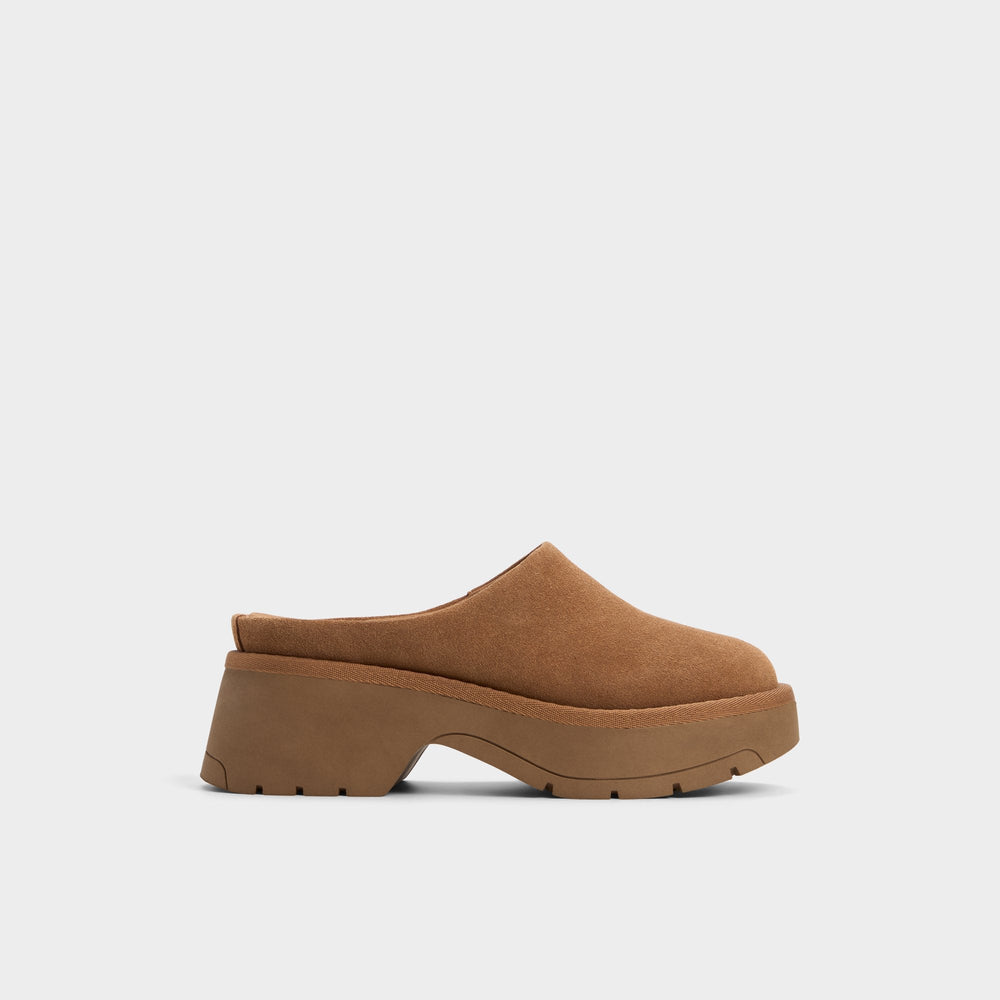 Aldo Academia Camel Women's Cold Weather Shoes - Heeled mule, Lug sole Women