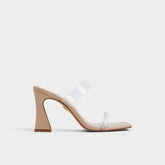 Aldo Calley Tan Women's Heeled mules - Heeled mule, Block heel Women