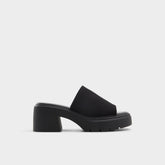 Aldo Harrietta Black Women's Wedges - Heeled mule, Block heel Women