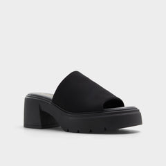 Aldo Harrietta Black Women's Wedges - Heeled mule, Block heel Women