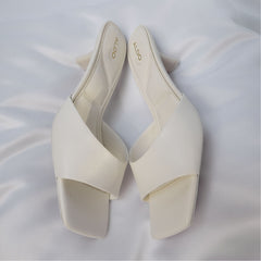 Aldo Enchanting White Women's Heeled mules - Heeled mule, Kitten heel Women