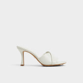 Aldo Lyhanna White/Bone Women's Heeled mules - Heeled mule, Stiletto heel Women