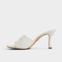 Aldo Lyhanna White/Bone Women's Heeled mules - Heeled mule, Stiletto heel Women