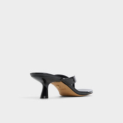 Aldo Jump Black Women's Strappy sandals - Heeled flip flop, Kitten heel Women