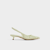 Aldo Violettia in Other Green - Sling back high heel, Kitten heel Women