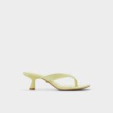 Aldo Jump Other Yellow Women's Strappy sandals - Heeled flip flop, Kitten heel Women