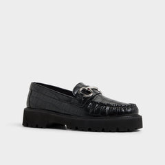 Aldo Danrose Black Women's Loafers & Oxfords - Loafer, Lug sole Women