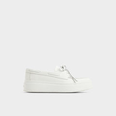 Aldo Wildbreeze Open White Women's Slip on sneakers - Boat shoe, Platform Women