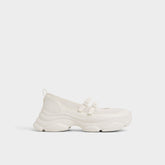 Aldo Aethera White Women's Platform and wedge sneakers - Mary Jane Sneakers, Jogger sole Women