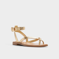 Aldo Daressi in Gold - Flat sandal Women|New