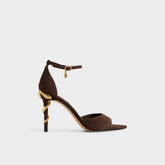 Aldo Medeza in Dark Brown - Strappy heeled sandal Women|New