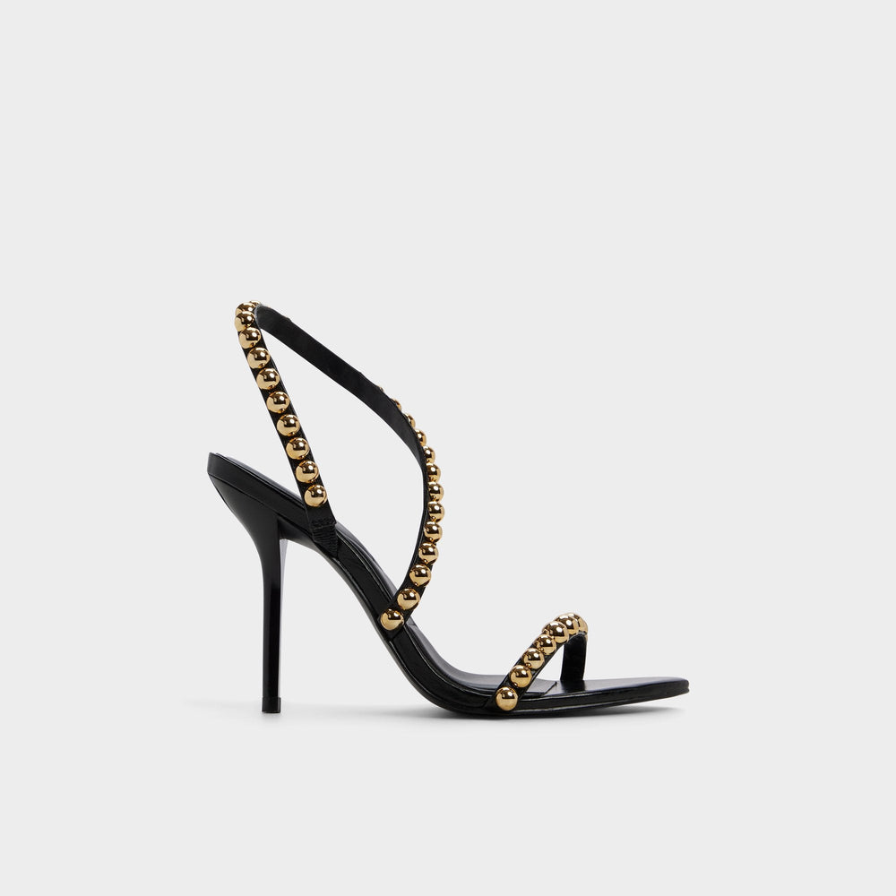 Aldo Attey in Black - Strappy heeled sandal, Stiletto heel Women