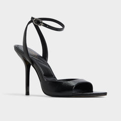 Aldo Forevermore Black Women's Strappy sandals - Strappy heeled sandal, Stiletto heel Women