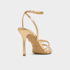 Aldo Solania Gold Women's Heeled sandals - Strappy heeled sandal, Stiletto heel Women