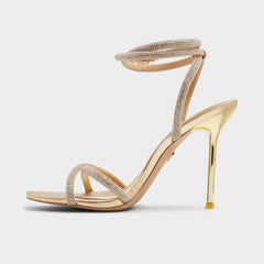 Aldo Manaelden Gold Women's Heeled sandals - Strappy heeled sandal, Stiletto heel Women