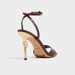 Aldo Harmonious in Dark Brown - Strappy heeled sandal Women|Bags