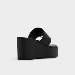 Aldo Friegan in Black - Slide sandal, Wedge heel Women