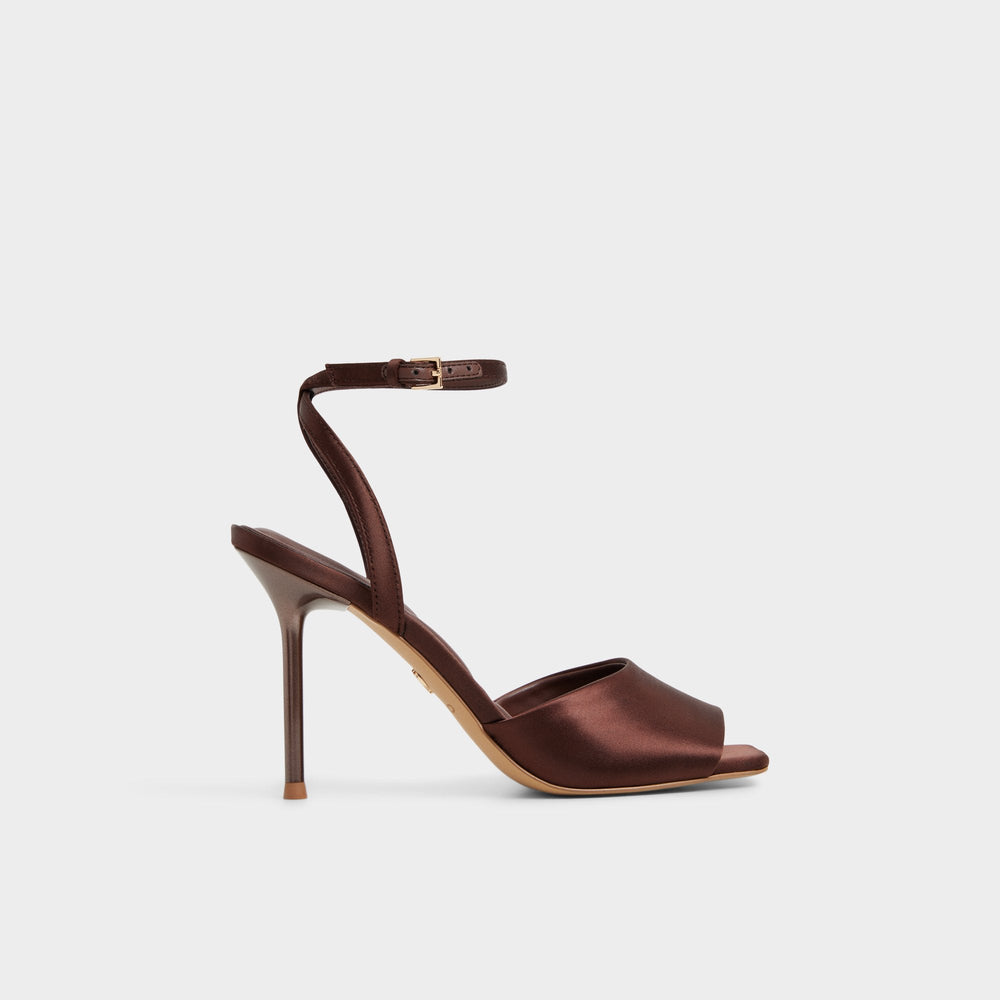 Aldo Kaiasien in Dark Brown 14151897 - Strappy heeled sandal, Stiletto heel Women